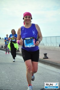 Sandrine au marathon 2016 Run In Marseille 2016 