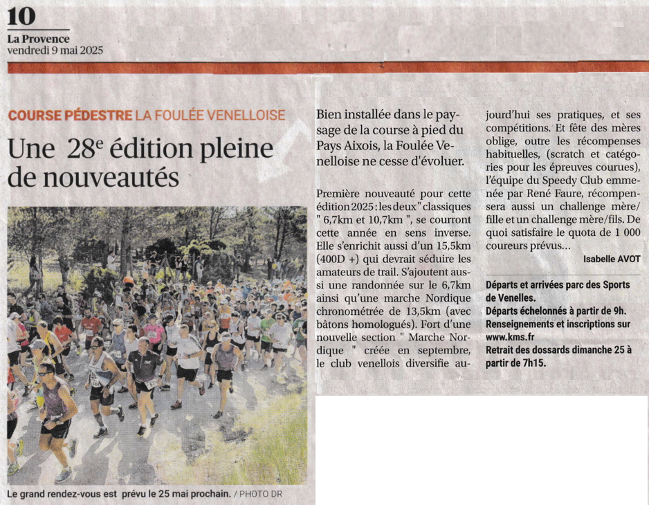 9 Mai Article F V la Provence