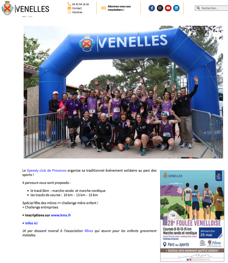 Article FV Venelles News